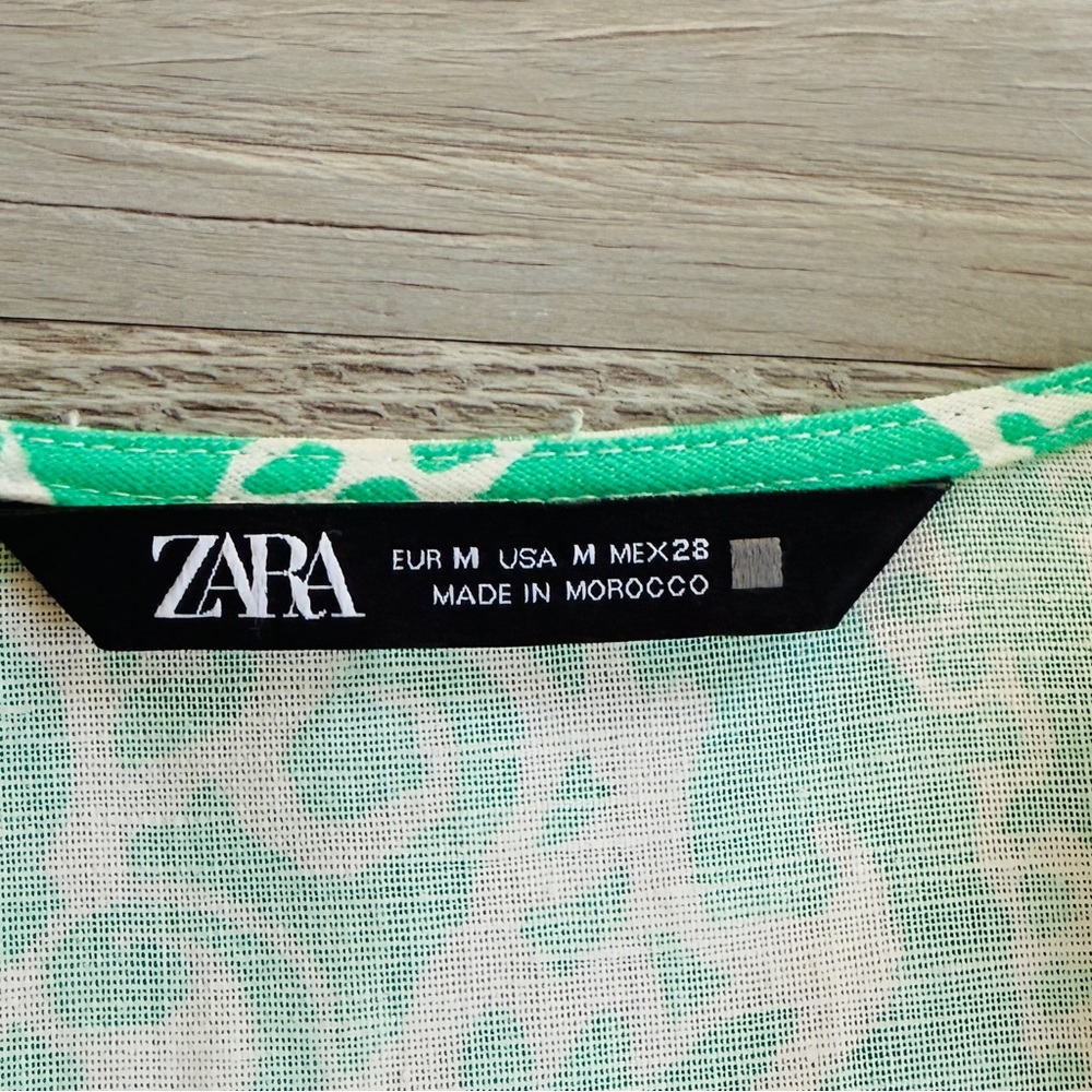 Zara Linen Blend Dress (size M) - Picture 6 of 14